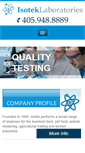 Mobile Screenshot of isoteklabs.com